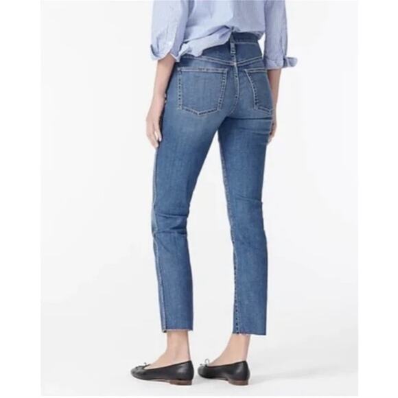 J. Crew 9" Vintage Straight Jean AT534 Big Sky Wash Size 27 Exposed Button fly - Picture 2 of 14